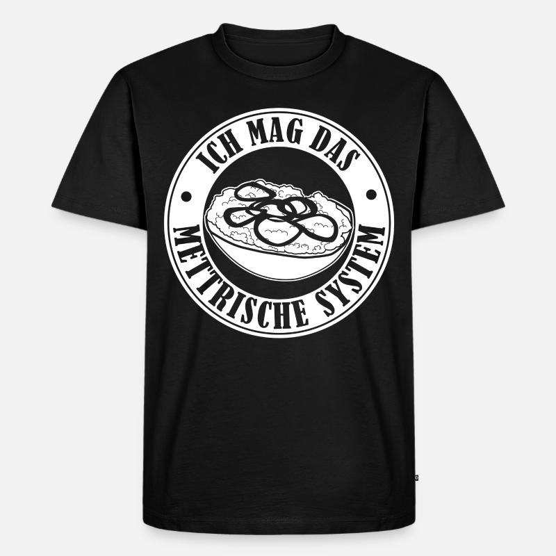 Mettbrötchen Hackfleisch Mettigel Mett - Männer Premium Bio T-Shirt - Schwarz