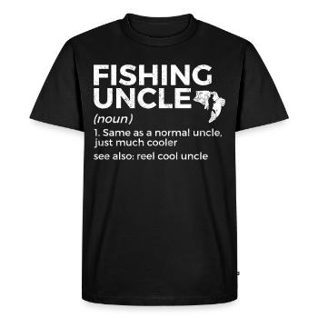 Pêche à la ligne Pêche - T-shirt Premium bio Homme - noir - Devant - Nico (187cm)
