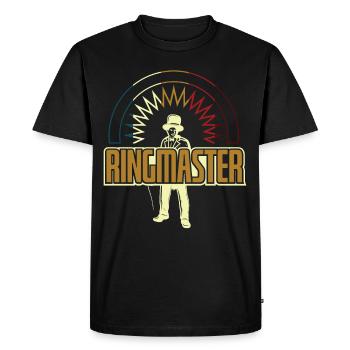 Ringmaster Circus Entertainer - Men's Premium Organic T-Shirt - black - Front - Nico (187cm)