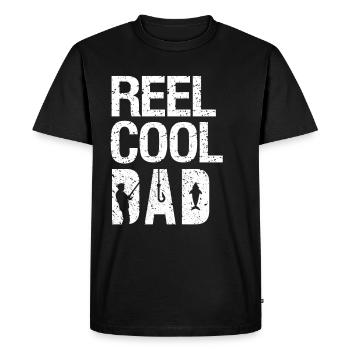 Pêche à la ligne Pêche - T-shirt Premium bio Homme - noir - Devant - Nico (187cm)