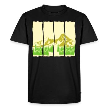 Watzmann Mountaineering Watzmann Massif - Men's Premium Organic T-Shirt - black - Front - Nico (187cm)