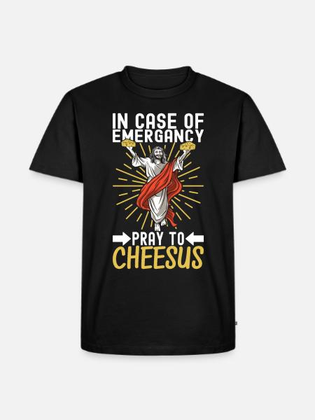 Cheese lovers Gouda cheese - Men's Premium Organic T-Shirt - black