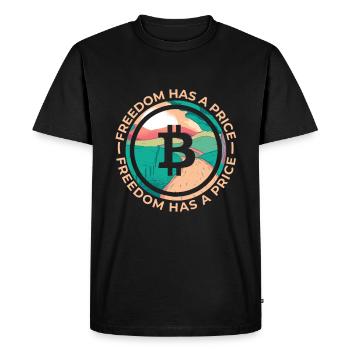Hodler Bitcoin BTC Crypto Miner - T-shirt Premium bio Homme - noir - Devant - Nico (187cm)