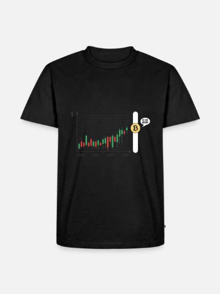 Bitcoin Bulle BTC Crypto Miner - Men's Premium Organic T-Shirt - black