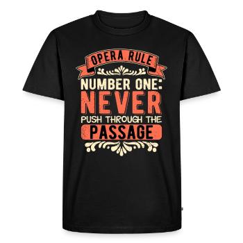 Opera Singer Opera Rule Number One Tenor - Men's Premium Organic T-Shirt - black - Front - Nico (187cm)