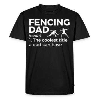 Escrime épée escrime duel idée cadeau - T-shirt Premium bio Homme - noir - Devant - Nico (187cm)