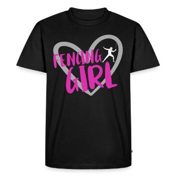 Escrime épée escrime duel idée cadeau - T-shirt Premium bio Homme - noir - Devant - Nico (187cm)