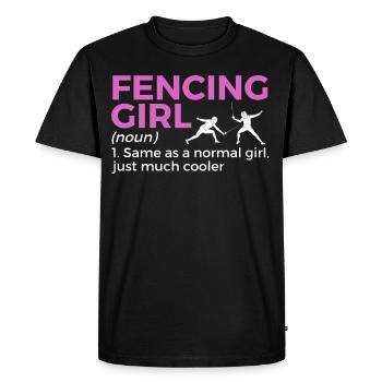 Escrime épée escrime duel idée cadeau - T-shirt Premium bio Homme - noir - Devant - Nico (187cm)