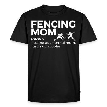 Escrime épée escrime duel idée cadeau - T-shirt Premium bio Homme - noir - Devant - Nico (187cm)