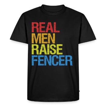 Escrime épée escrime duel idée cadeau - T-shirt Premium bio Homme - noir - Devant - Nico (187cm)