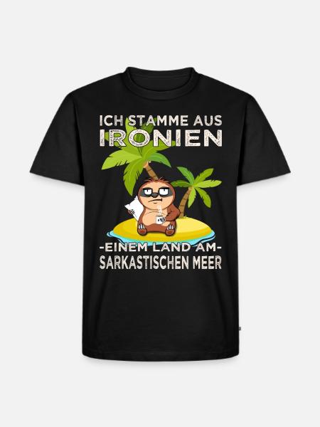 Sarkastischer & ironischer Bürohumor - Männer Premium Bio T-Shirt - Schwarz
