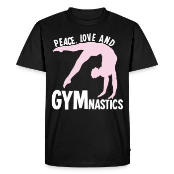 Gymnastique Gymnastique RSG Gymnaste Gymnastique - T-shirt Premium bio Homme - noir - Devant - Nico (187cm)