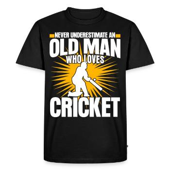 Cricket Cricketers Équipe de cricket - T-shirt Premium bio Homme - noir - Devant - Nico (187cm)