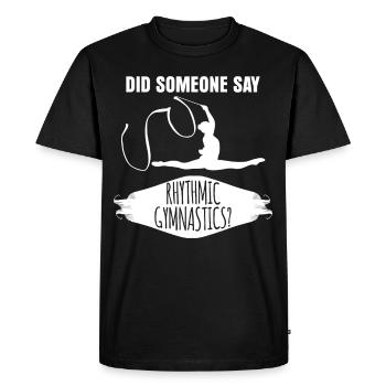 Gymnastique Gymnastique rythmique - T-shirt Premium bio Homme - noir - Devant - Nico (187cm)