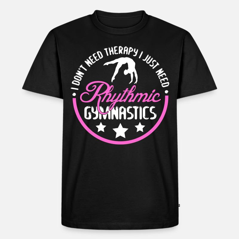 Rhythmic Gymnastics - Männer Premium Bio T-Shirt - Schwarz