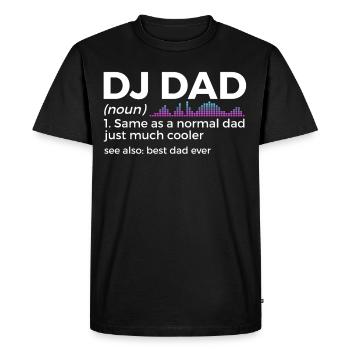 DJ Performance - Men's Premium Organic T-Shirt - black - Front - Nico (187cm)