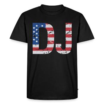 DJ Performance - Men's Premium Organic T-Shirt - black - Front - Nico (187cm)