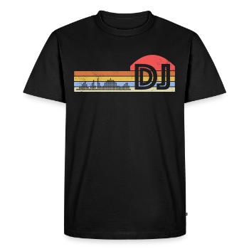 DJ Performance - Men's Premium Organic T-Shirt - black - Front - Nico (187cm)