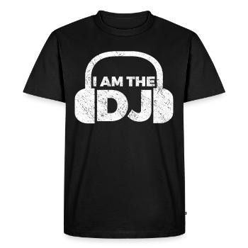DJ Performance - Men's Premium Organic T-Shirt - black - Front - Nico (187cm)