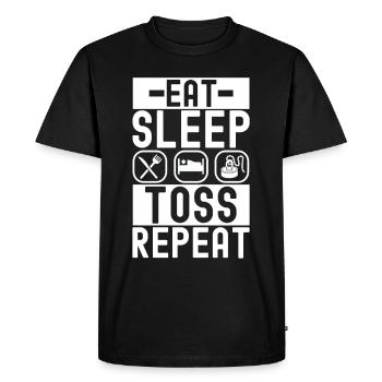 Magnet Fischer Magnet Pêche - T-shirt Premium bio Homme - noir - Devant - Nico (187cm)