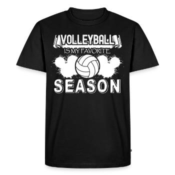 Entraînement de volleyball Joueur de volleyball - T-shirt Premium bio Homme - noir - Devant - Nico (187cm)
