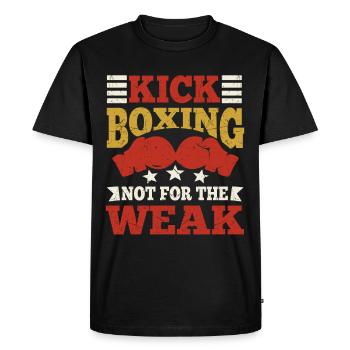 Kickboxing Not For The Weak Boxing Gloves Gifts - Men's Premium Organic T-Shirt - black - Front - Nico (187cm)