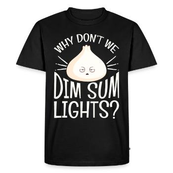 Why Dont We Dim Sum Lights - Men's Premium Organic T-Shirt - black - Front - Nico (187cm)