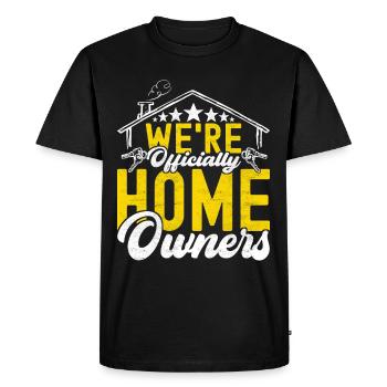 Achat d’une maison pour les propriétaires - T-shirt Premium bio Homme - noir - Devant - Nico (187cm)