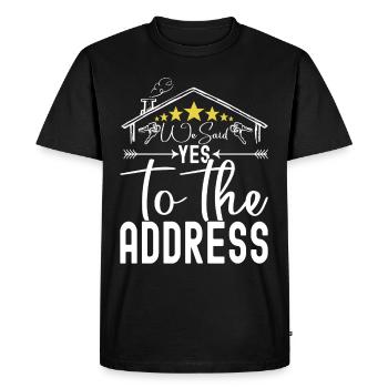 Achat d’une maison pour les propriétaires - T-shirt Premium bio Homme - noir - Devant - Nico (187cm)