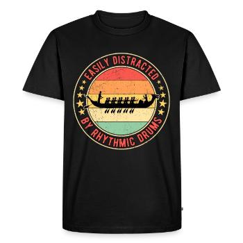 Dragon Boat Racing Dragon Boat Tambours rythmiques - T-shirt Premium bio Homme - noir - Devant - Nico (187cm)