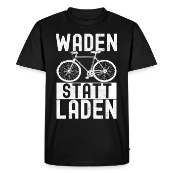 Fahrrad Fahrradfahrer - Männer Premium Bio T-Shirt - Schwarz - Vorne - Nico (187cm)