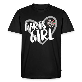 Joueur de fléchettes Fléchettes - T-shirt Premium bio Homme - noir - Devant - Nico (187cm)