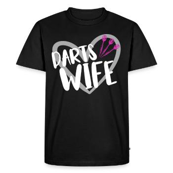 Joueur de fléchettes Fléchettes - T-shirt Premium bio Homme - noir - Devant - Nico (187cm)