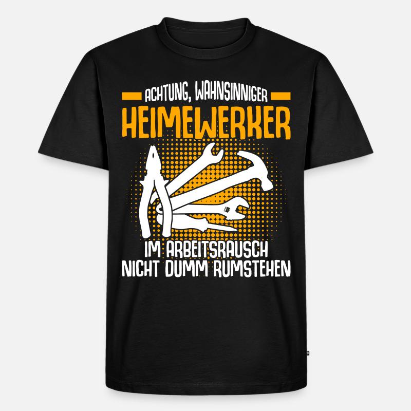 Heimwerker DIY Heimwerken - Männer Premium Bio T-Shirt - Schwarz