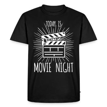 Cinema Movie Night Home Cinema Movies Movies - Men's Premium Organic T-Shirt - black - Front - Nico (187cm)