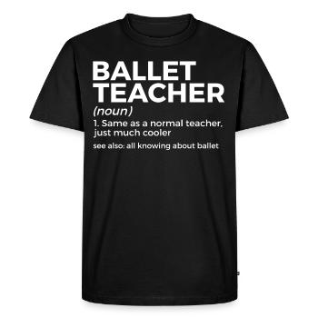 Danse classique - T-shirt Premium bio Homme - noir - Devant - Nico (187cm)