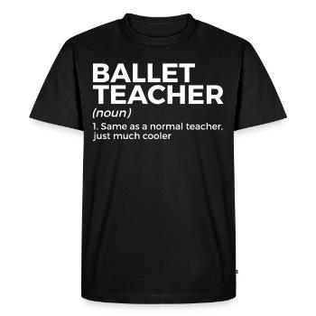 Danse classique - T-shirt Premium bio Homme - noir - Devant - Nico (187cm)