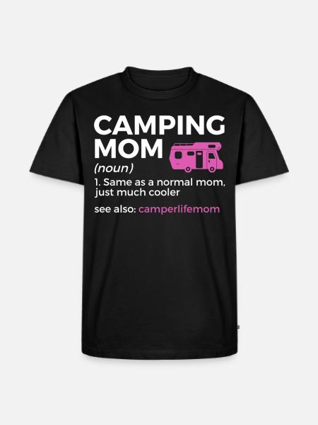 Camping Camping Camping-car - T-shirt Premium bio Homme - noir