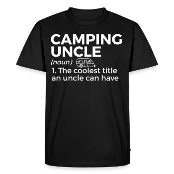 Camping Camping Motorhome - Men's Premium Organic T-Shirt - black - Front - Nico (187cm)