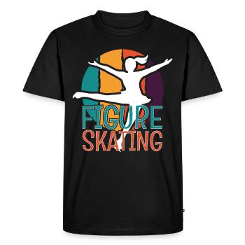 Figure Skating Vintage - Men's Premium Organic T-Shirt - black - Front - Nico (187cm)