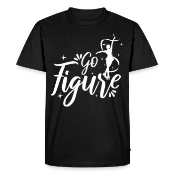 Go Figure Skating - Men's Premium Organic T-Shirt - black - Front - Nico (187cm)
