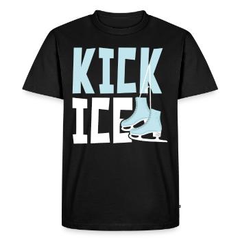 Kicking Ice Figure Skating Ice Skaters - Men's Premium Organic T-Shirt - black - Front - Nico (187cm)