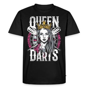 Motifs de fléchettes rétro et jeu de fléchettes vintage 180 fléchettes - T-shirt Premium bio Homme - noir - Devant - Nico (187cm)