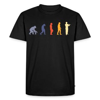 Flûte Flûte Musiciens Cuivres Musique - T-shirt Premium bio Homme - noir - Devant - Nico (187cm)