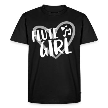 Flûte Flûte Musiciens Cuivres Musique - T-shirt Premium bio Homme - noir - Devant - Nico (187cm)