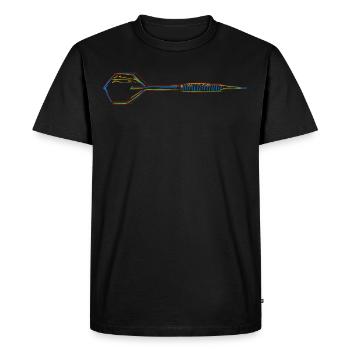 Fléchettes Dartpfeil Dart - T-shirt Premium bio Homme - noir - Devant - Nico (187cm)