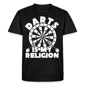 Dart Dartpfeil Dartboard Darts - T-shirt Premium bio Homme - noir - Devant - Nico (187cm)