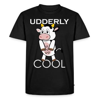 Vache Élevage Veau Veau Vaches - T-shirt Premium bio Homme - noir - Devant - Nico (187cm)