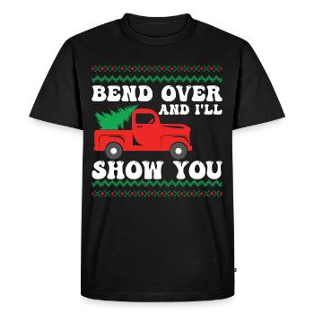Où pensez-vous que vous allez mettre un arbre qui - T-shirt Premium bio Homme - noir - Devant - Nico (187cm)
