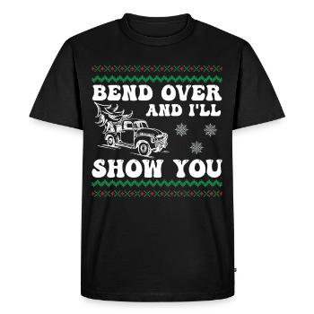 Où pensez-vous que vous allez mettre un arbre qui - T-shirt Premium bio Homme - noir - Devant - Nico (187cm)